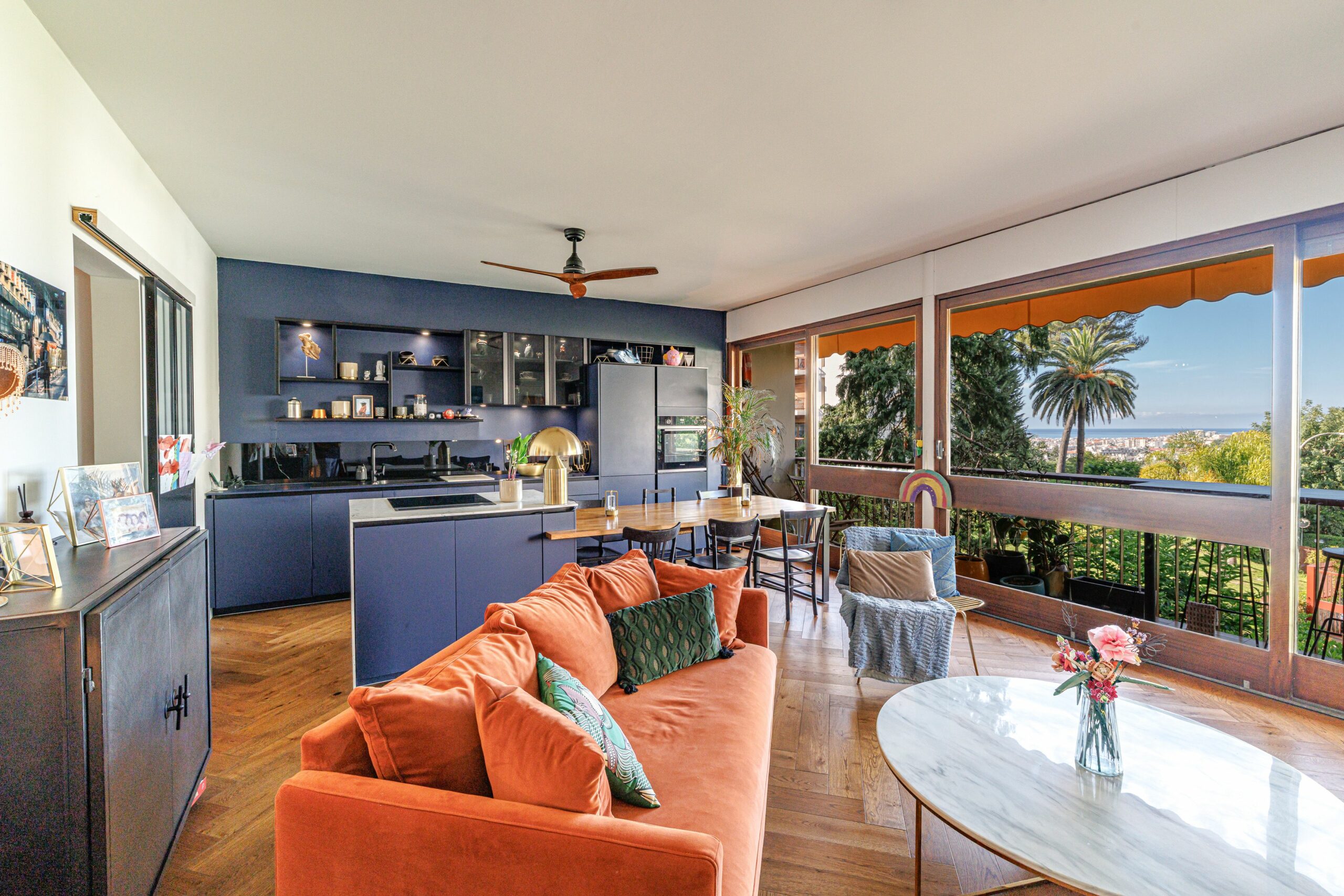 NICE Chambrun / Gairaut – beau 4 pièces 97m2 – vue mer